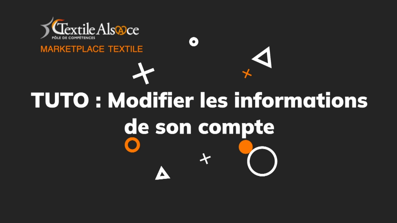 Modifier les informations de son compte - Miniature vidéo